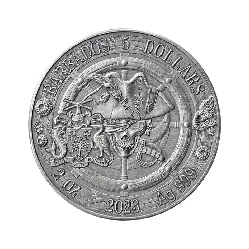 Moneda de plata de Barbados 
