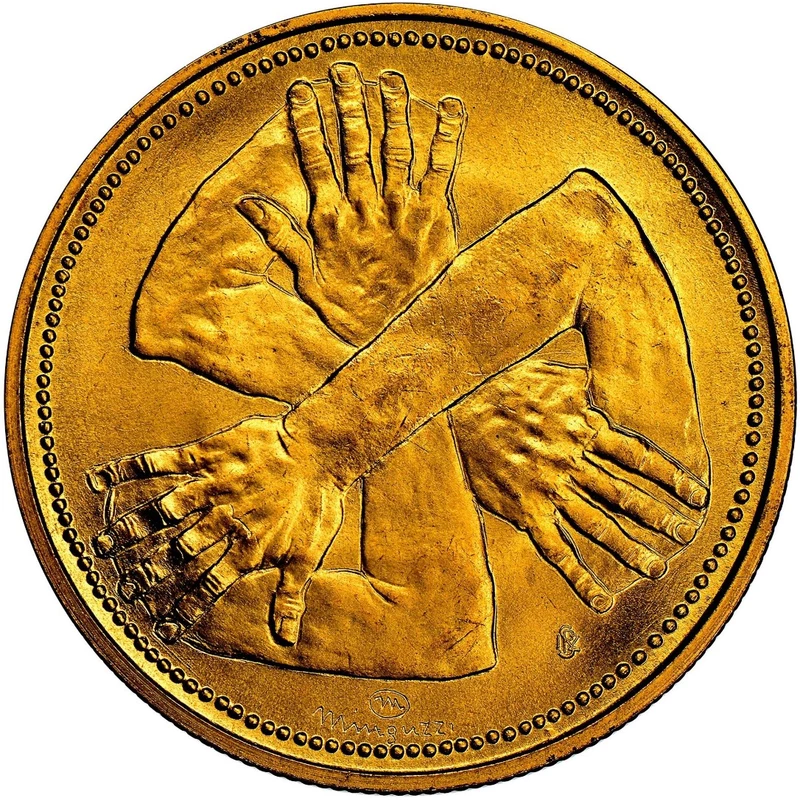 Moneda de oro San Marino 