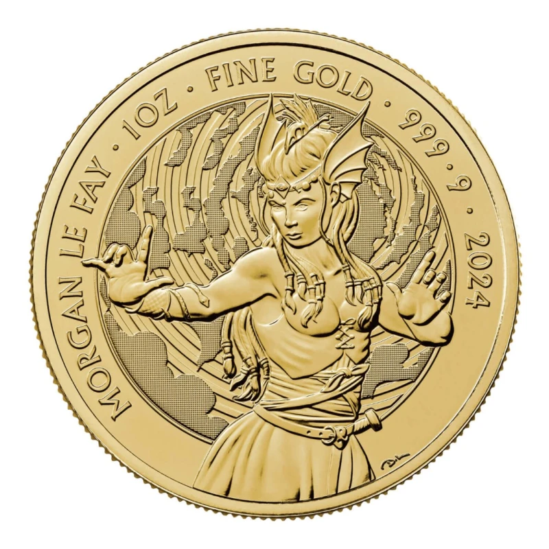 REINO UNIDO: Mitos y Leyendas. Morgan le Fay 2024 1 onza Monedas coleccionables
