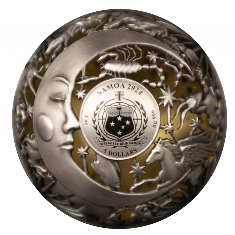 Moneda de plata Samoa 