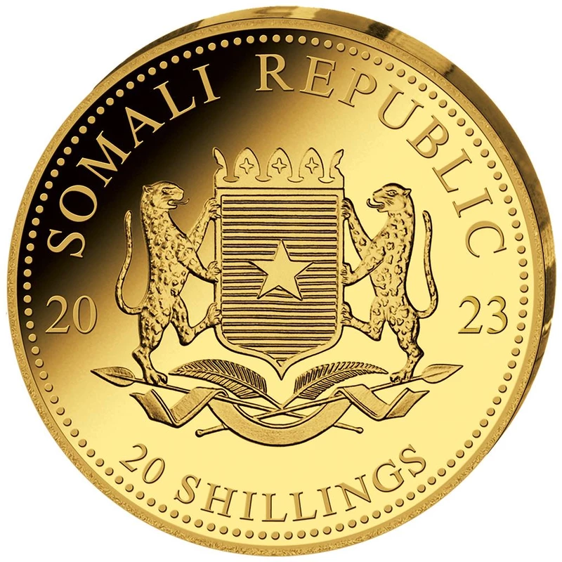 Moneda de oro de Somalia 