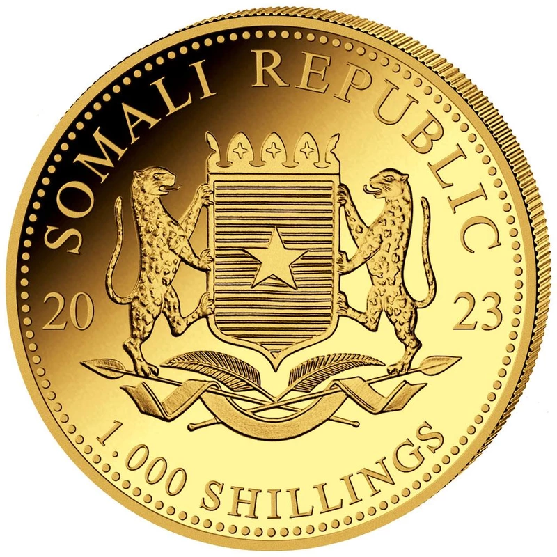 Moneda de oro de Somalia 
