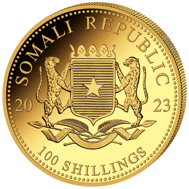 Moneda de oro de Somalia 