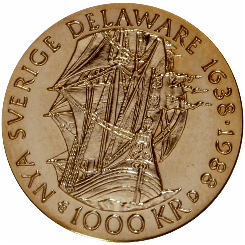 Moneda de oro de Suecia 