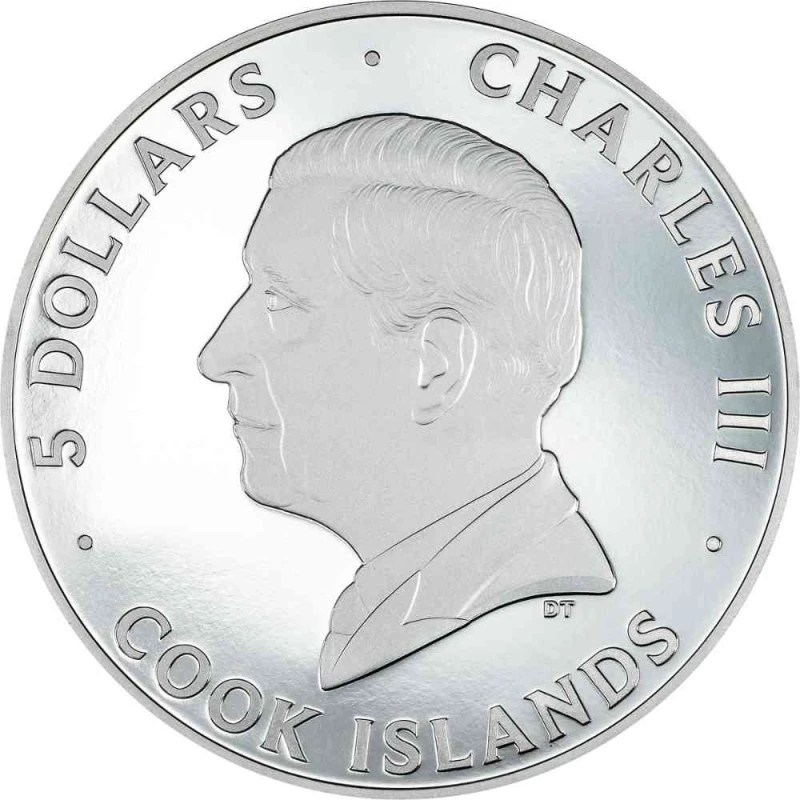 Moneda de plata de las Islas Cook 