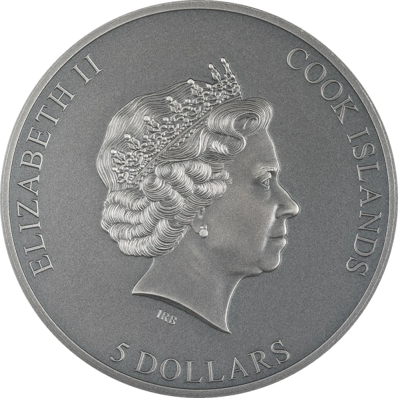 Moneda de plata de las Islas Cook 