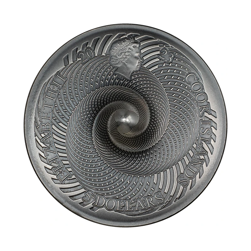 Moneda de plata de las Islas Cook (proof) 2023, 31,1 gramos de plata pura (0.999 proof) Monedas coleccionables