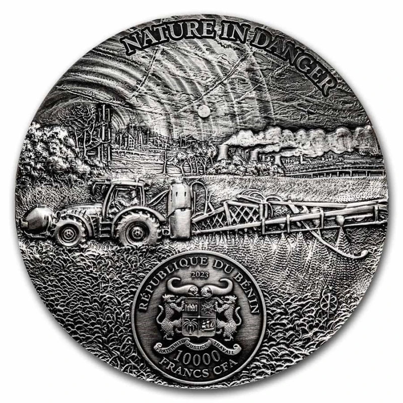 Moneda de plata de Benín 