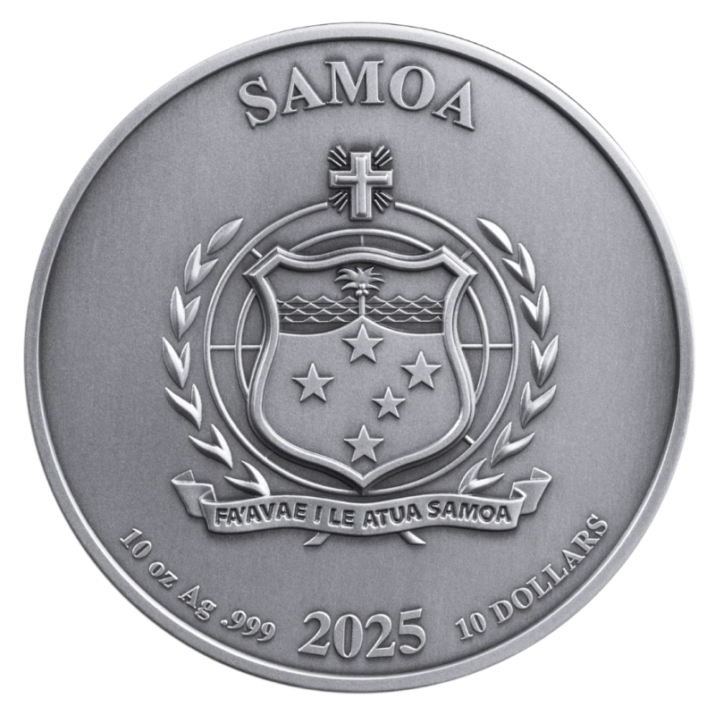 Samoa Silver Coin Superman 2025 10 oz Collectible coins