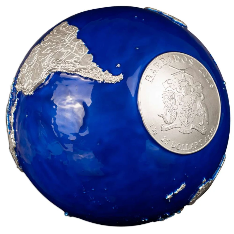 Moneda de plata de Barbados 