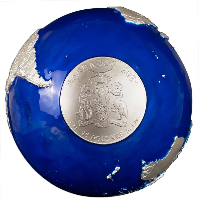 Moneda de plata de Barbados 