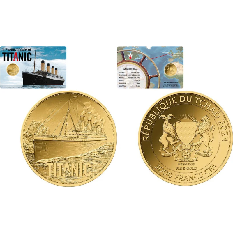 Moneda de oro del Chad 