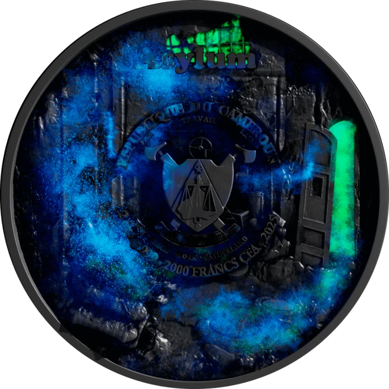 Camerún: moneda de plata Asylum 2025 2 oz Monedas coleccionables