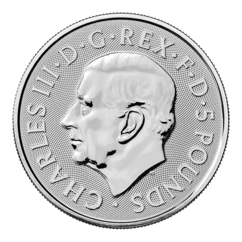 Moneda de Plata del Reino Unido The Royal Tudor Beasts Greyhound of Richmond 2025 2 oz Monedas coleccionables
