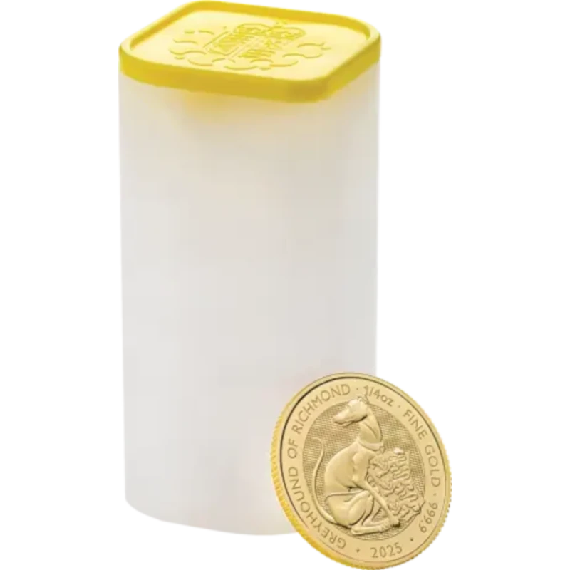 Reino Unido: moneda de oro Galgo de Richmond 2025 1/4 oz Monedas de inversión