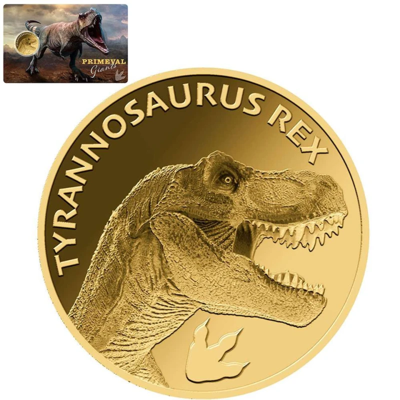 Chad: gold coin Tyrannosaurus Rex 1/1000 oz Collectible coins