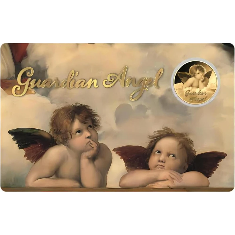 Chad: moneda de oro Ángel de la Guarda II 1/1000 oz Monedas coleccionables