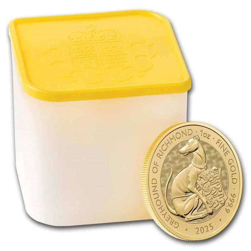 Reino Unido: moneda de oro Galgo de Richmond 2025 1 oz Monedas de inversión