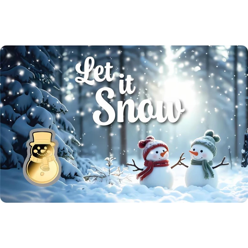 Chad: gold coin Snowman 1/1000 oz Collectible coins