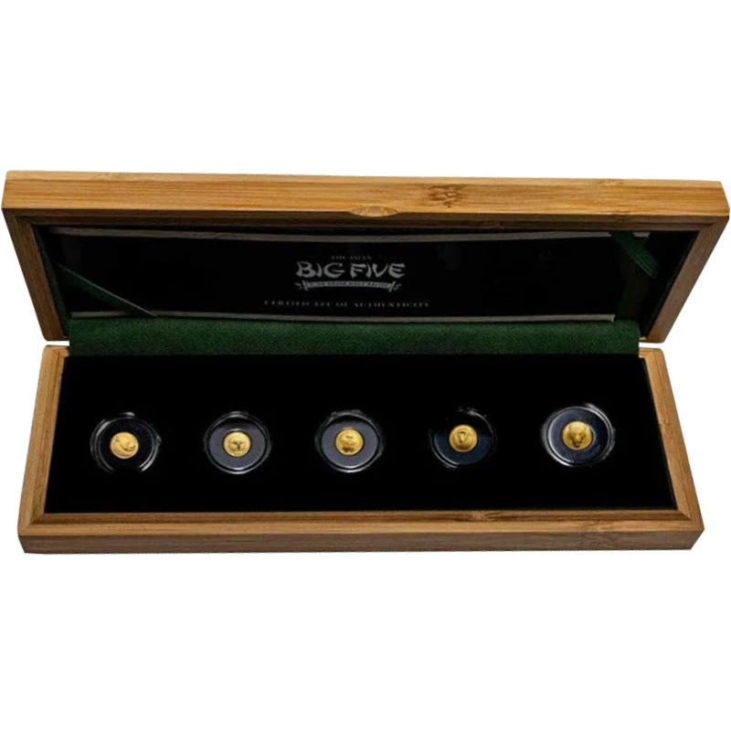 Republic of Côte d'Ivoire: gold coins Animals Asia 2024 set 5 g Collectible coins