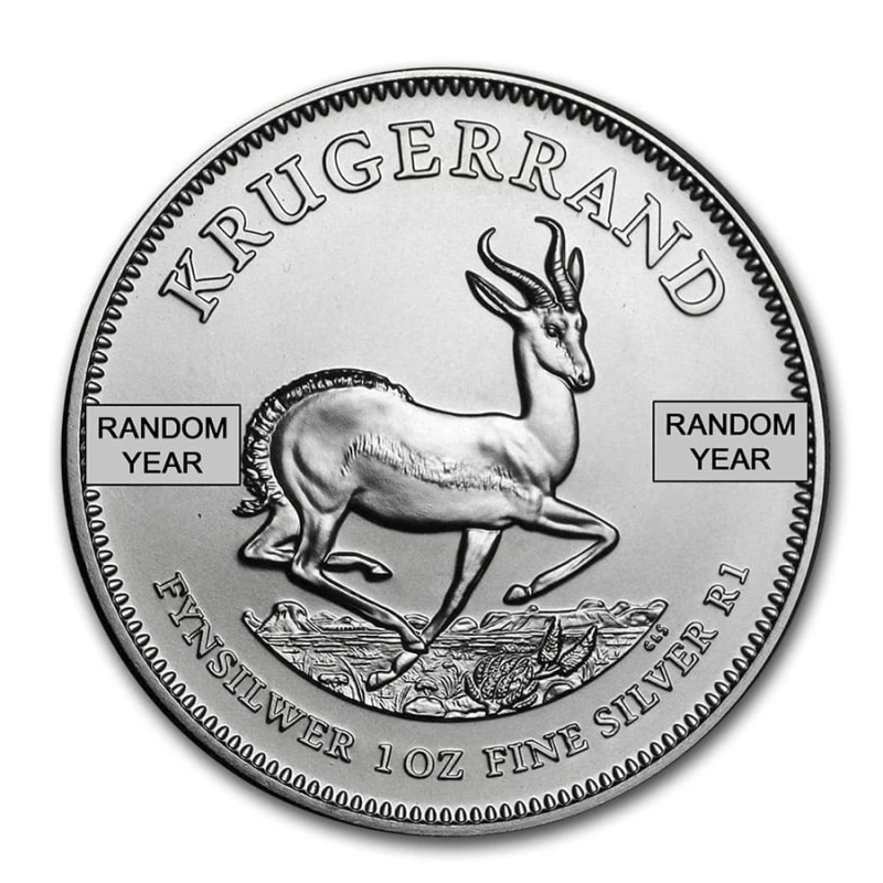 Sudáfrica Moneda de Plata Krugerrand 1 onza Monedas de inversión