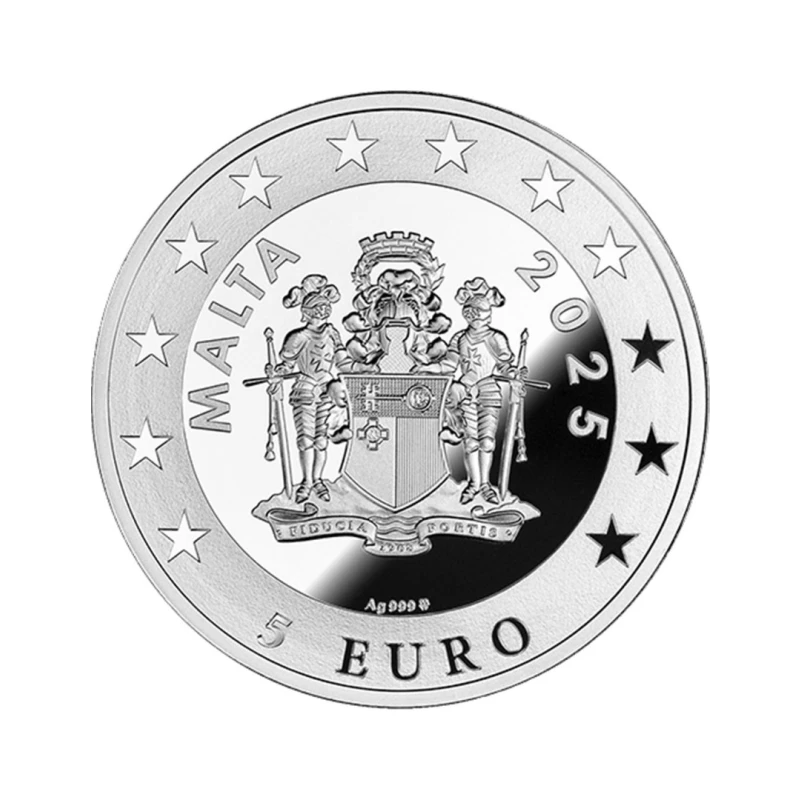 Malta: silver coin Prague Astronomical Clock 2025 Proof 1 oz Collectible coins