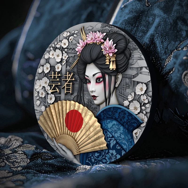 Niue: moneda de plata Geisha 2025 2 onzas Monedas coleccionables