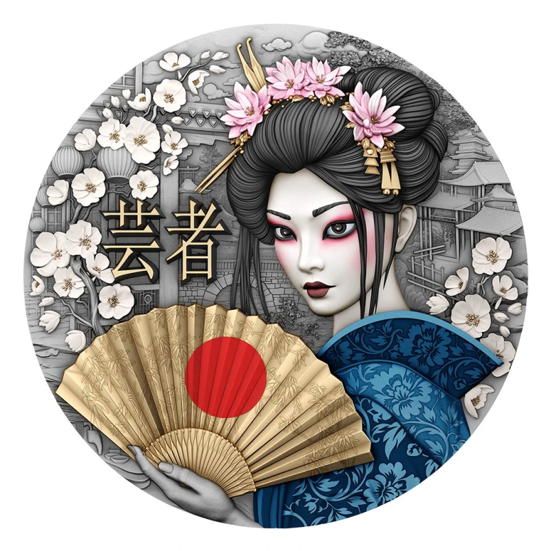 Niue: moneda de plata Geisha 2025 2 onzas Monedas coleccionables