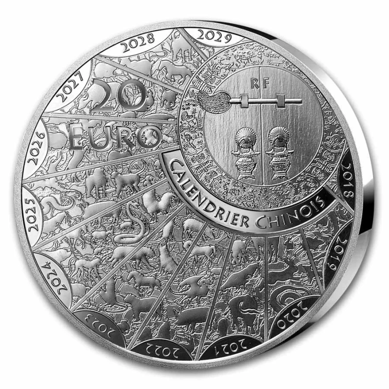 Francia: moneda de plata Año del Caballo 2026 Proof 1 oz Monedas coleccionables