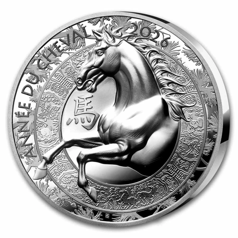 Francia: moneda de plata Año del Caballo 2026 Proof 1 oz Monedas coleccionables