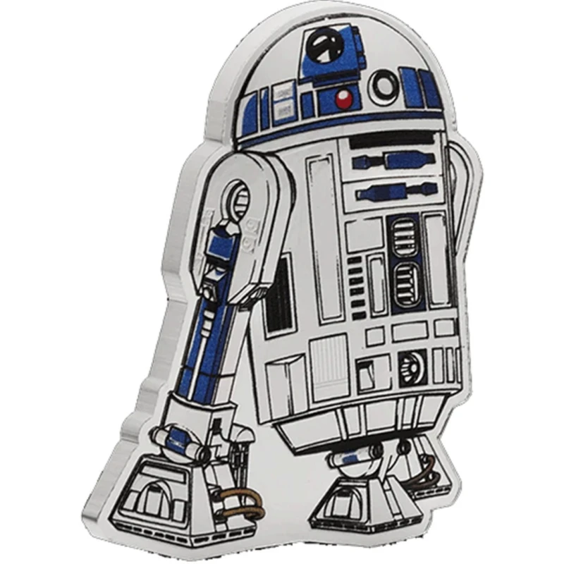 Niue: moneda de plata R2-D2 2025 Proof coloreada 1 oz Monedas coleccionables