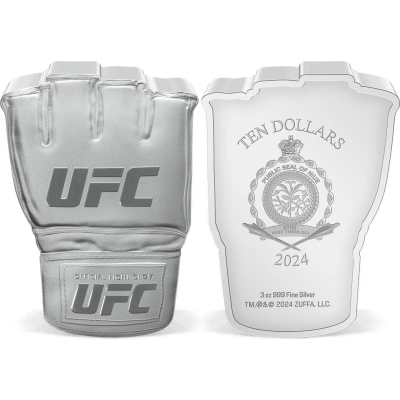 Niue: silver coin UFC Glove 2024 Proof 3 oz Collectible coins