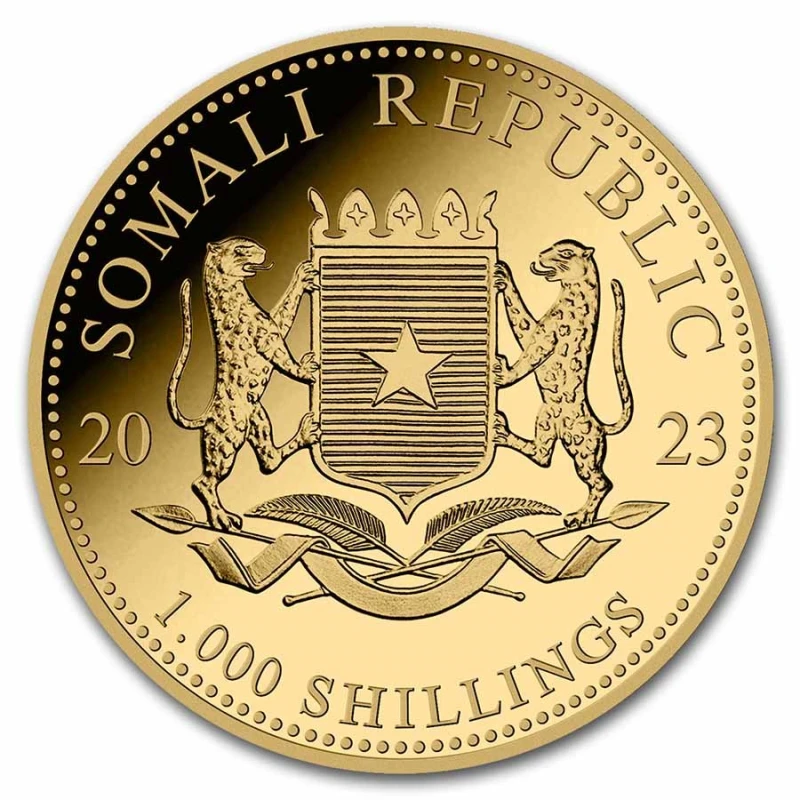 Somalia: gold coin Elephant 2023 1 oz Collectible coins