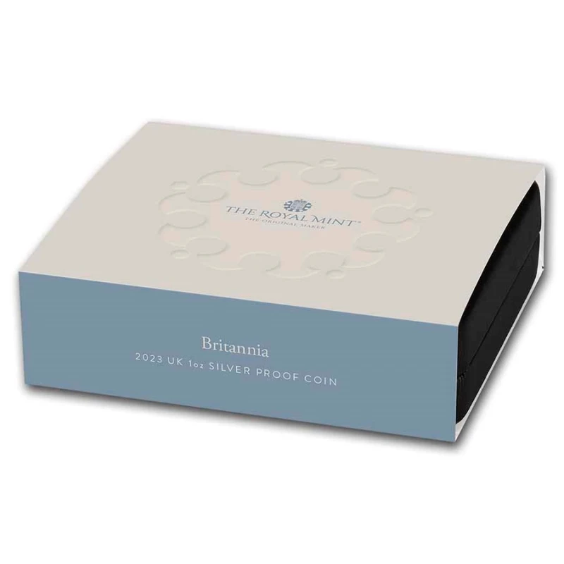 Reino Unido Moneda de Plata Britannia 2023 Proof 1 oz Monedas coleccionables