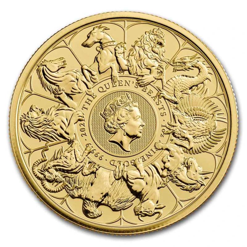 UK: moneda de oro Bestias de la Reina Completer 2021 1 oz  Monedas de inversión