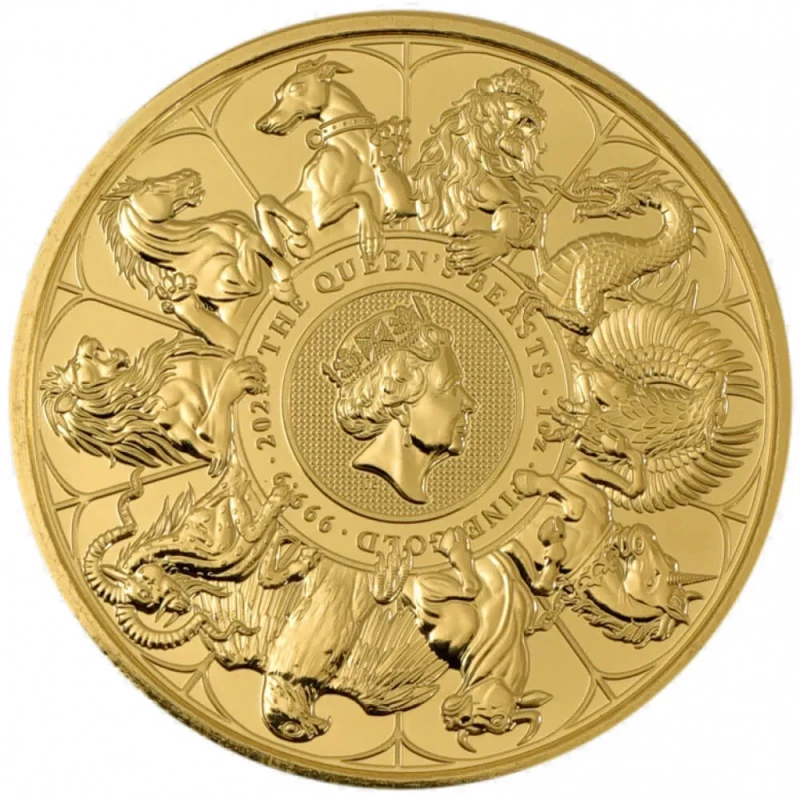 UK: moneda de oro Bestias de la Reina Completer 2021 1 oz  Monedas de inversión
