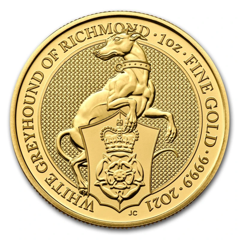 Greyhound of Richmond 2021 Moneda de oro de 1 onza Monedas de inversión