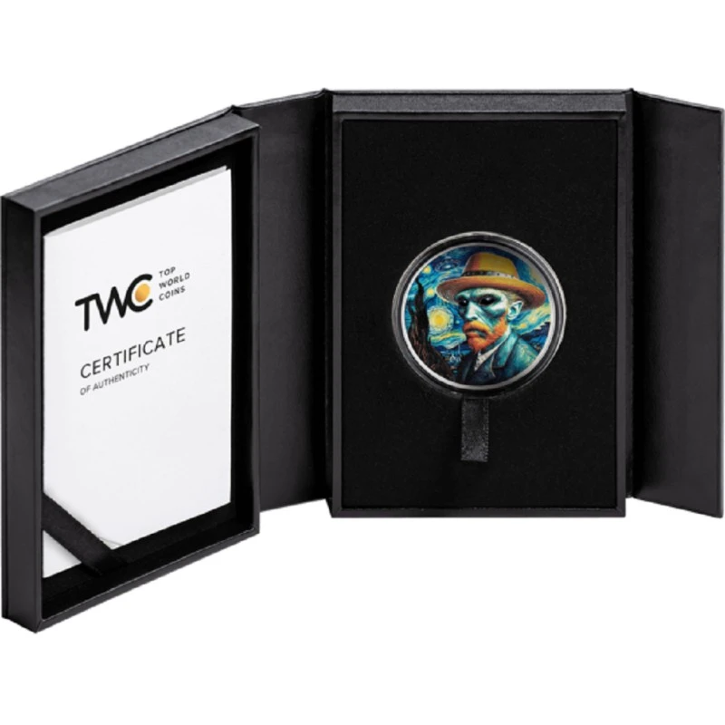 Camerún: moneda de plata Vincent van Gogh 2025 Proof 1 oz Monedas coleccionables