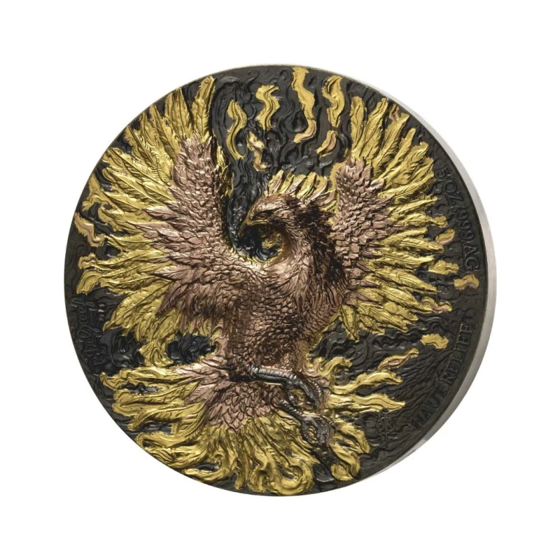 Republic of Côte d’Ivoire: silver coins Phoenix 2025 10 oz Collectible coins