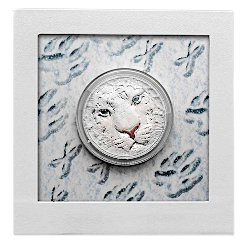 Niue: moneda de plata Tigre Blanco 2022 3 onzas Monedas coleccionables