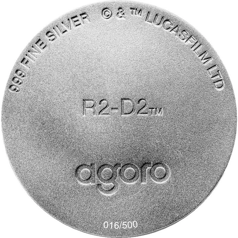 Niue: moneda de plata Star Wars R2-D2 2024 150 g Monedas coleccionables
