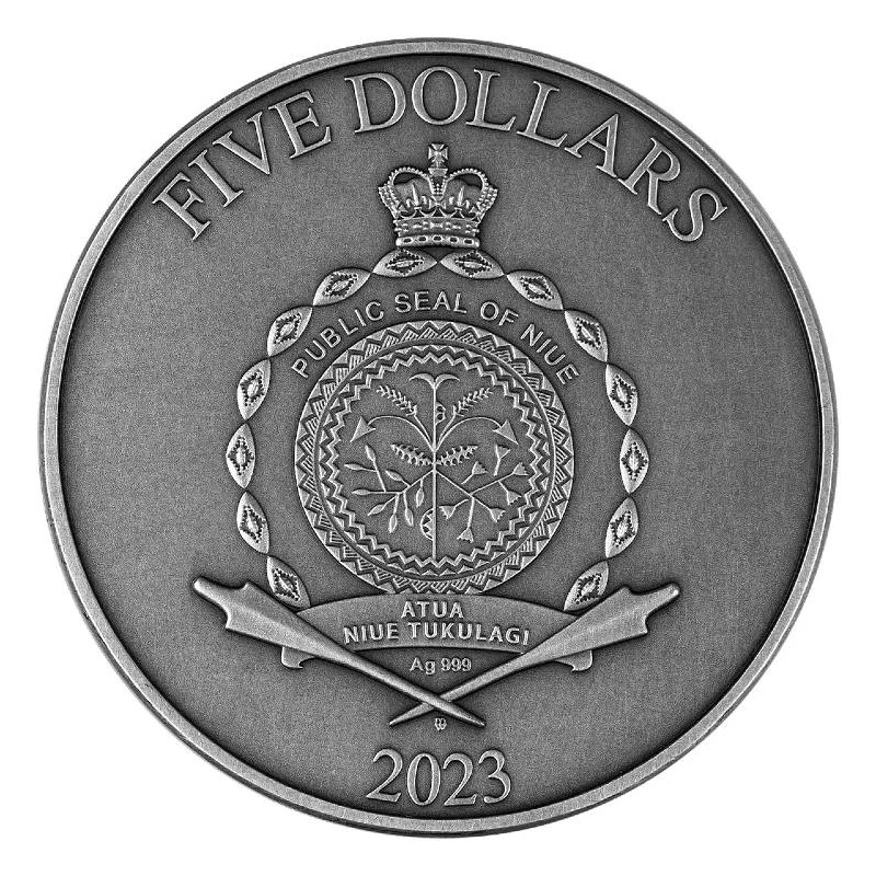 Niue: moneda de plata Lord of Valhalla Odin 2023 dorada 2 onzas Monedas coleccionables