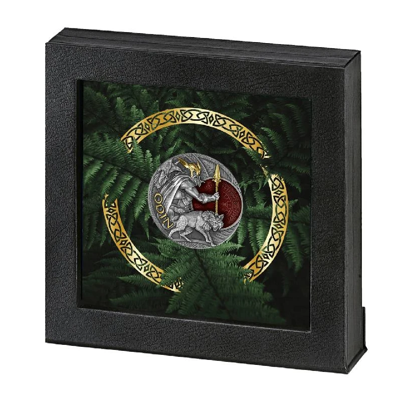 Niue: moneda de plata Lord of Valhalla Odin 2023 dorada 2 onzas Monedas coleccionables