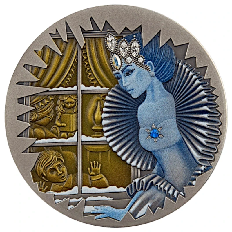 Niue: moneda de plata The Snow Queen 2022 coloreada 1 oz Monedas coleccionables