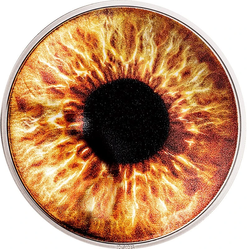 Palau: moneda de plata Hazel Brown 2023 Proof color 1 oz Monedas coleccionables