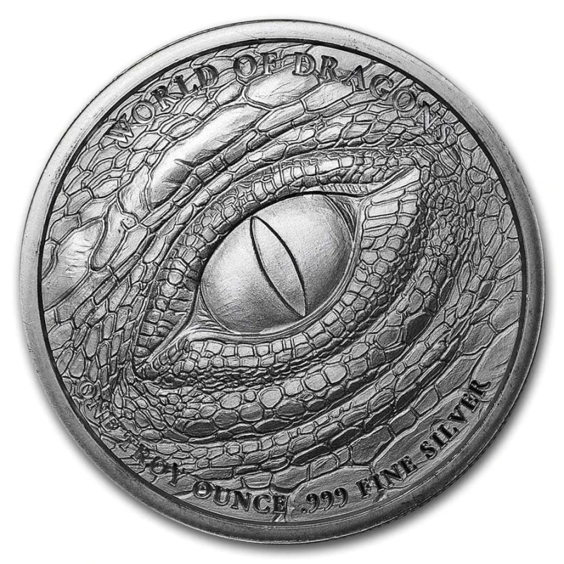 USA Moneda de Plata Mundo de Dragones Dragón Galés 1 onza Monedas coleccionables