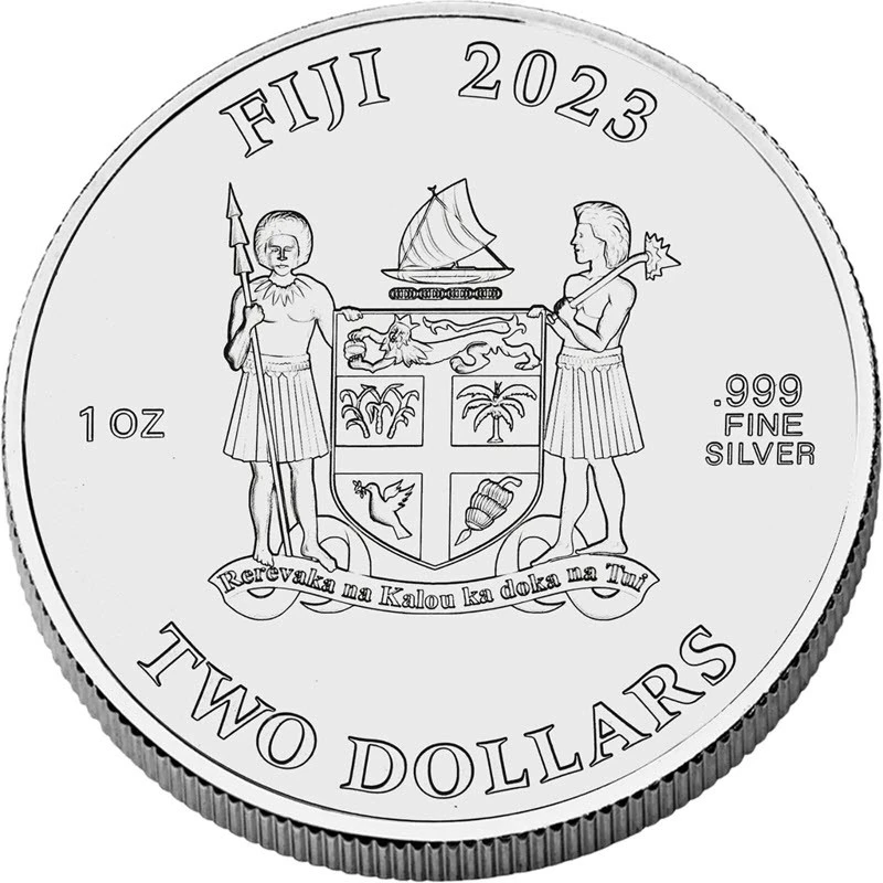 Fiji Moneda de Plata Big Five of America Bison 2023 1 onza Monedas coleccionables