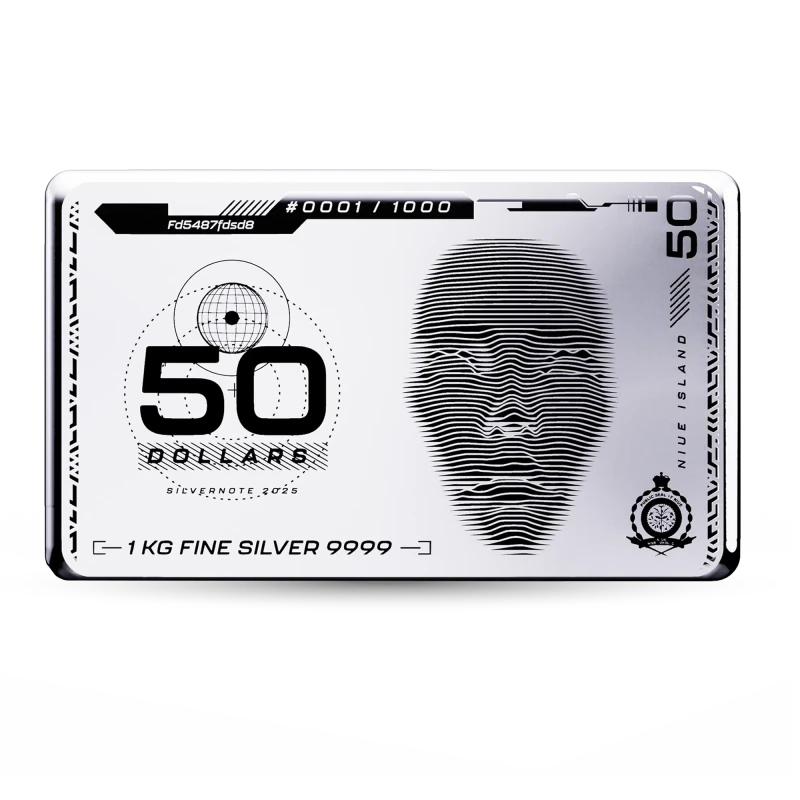 Niue Silver Coin Bar 2025 1 Kilo Monedas coleccionables