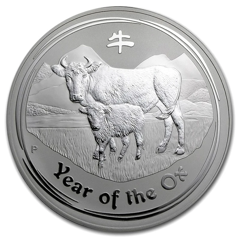 Australia Moneda de Plata Lunar I Año del Buey 2009 1000 g Monedas de inversión