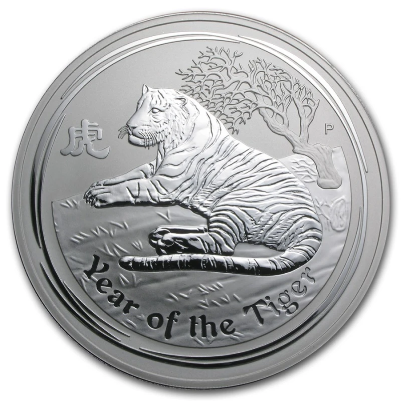 Australia Moneda de Plata Lunar II Año del Tigre 2010 1000 g Monedas de inversión